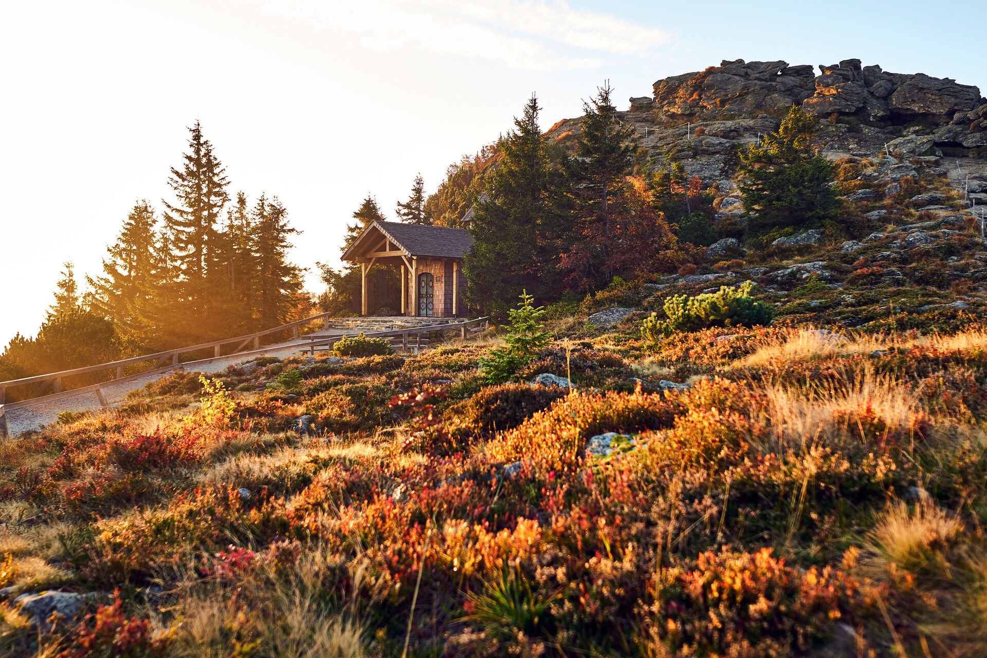 Arberkapelle in Herbststimmung